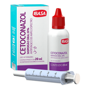 Suspensão Oral Antifúngica Ibasa Cetoconazol - 20 mL