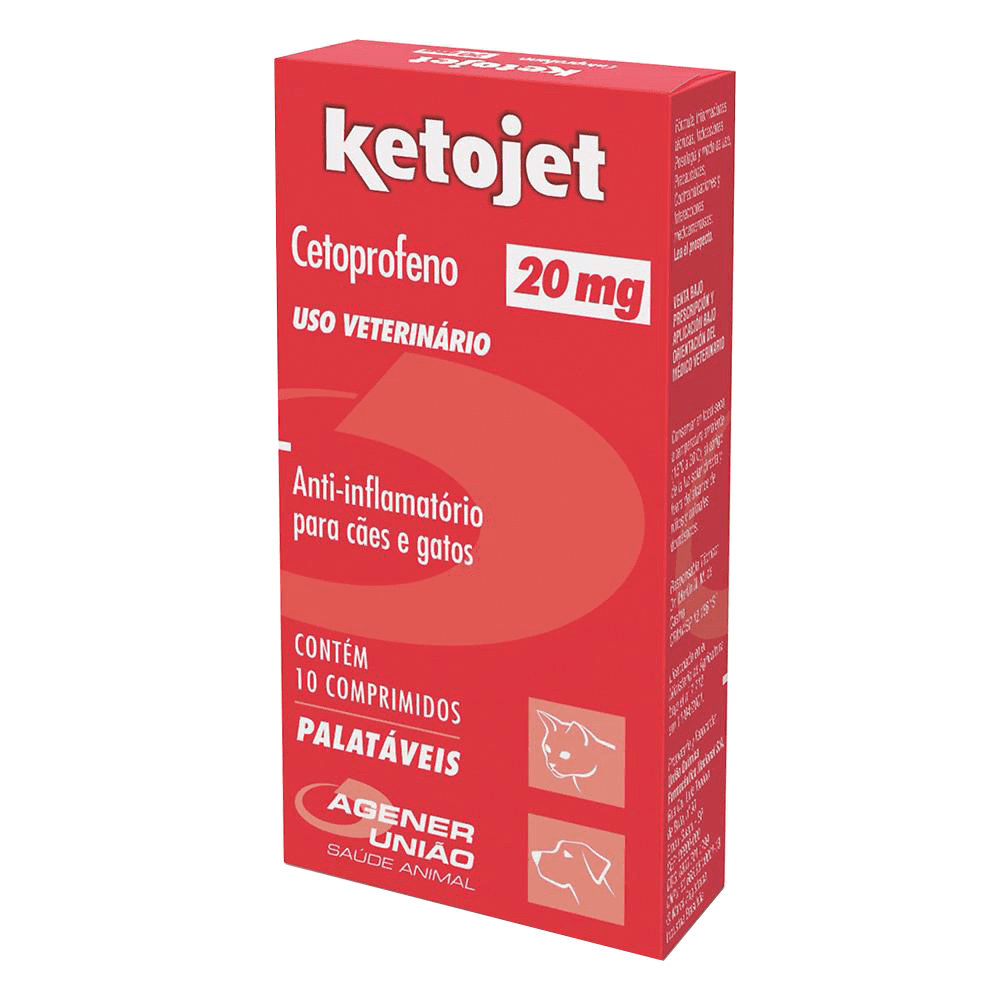 Antiinfamatório Agener União Ketojet Cetoprofeno 20